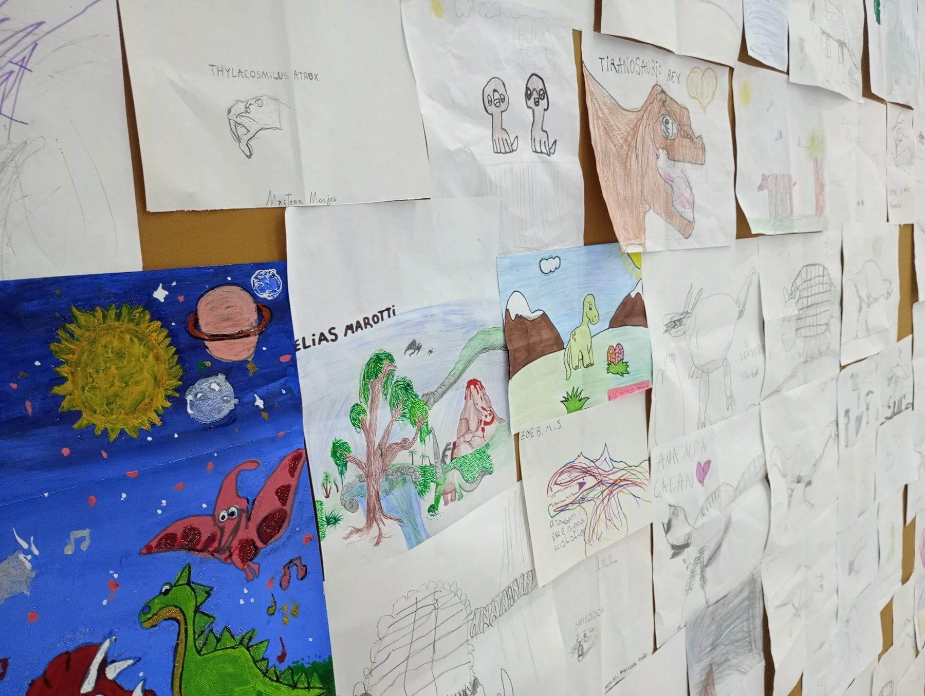 Dibujos realizados por niñas y niños